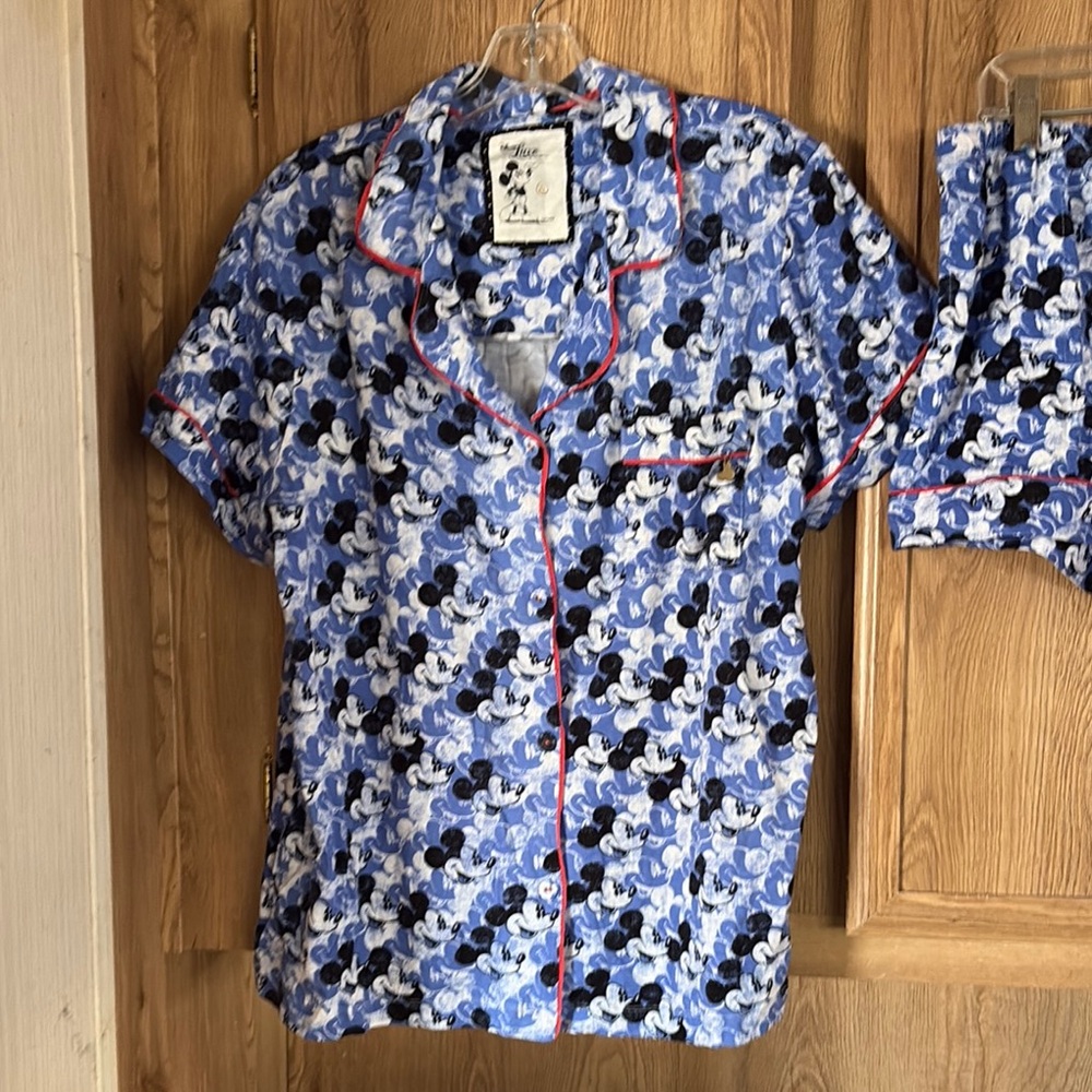 Disney Women’s Blue Mickey Mouse Pajamas